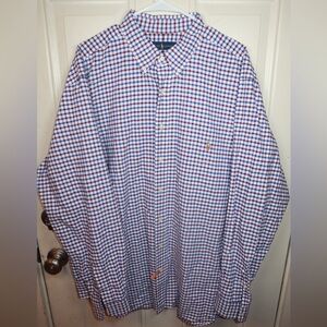 RALPH LAUREN Classic Fit Gingham Shirt SIZE 2X